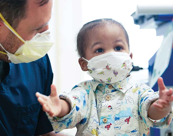 baby with nurse